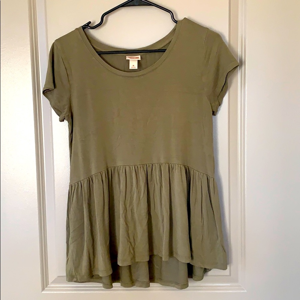 Deep green top
